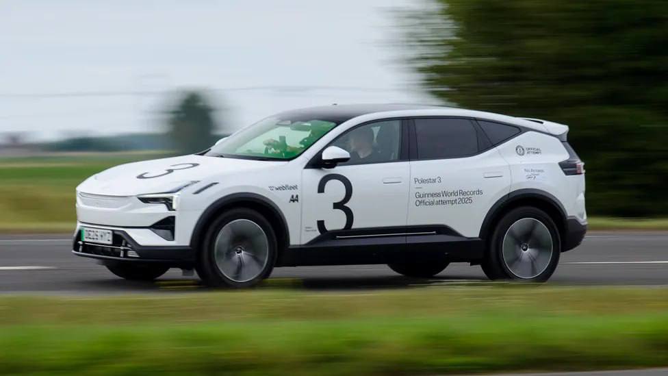 Электрокроссовер Polestar 3 установил рекорд дальнобойности