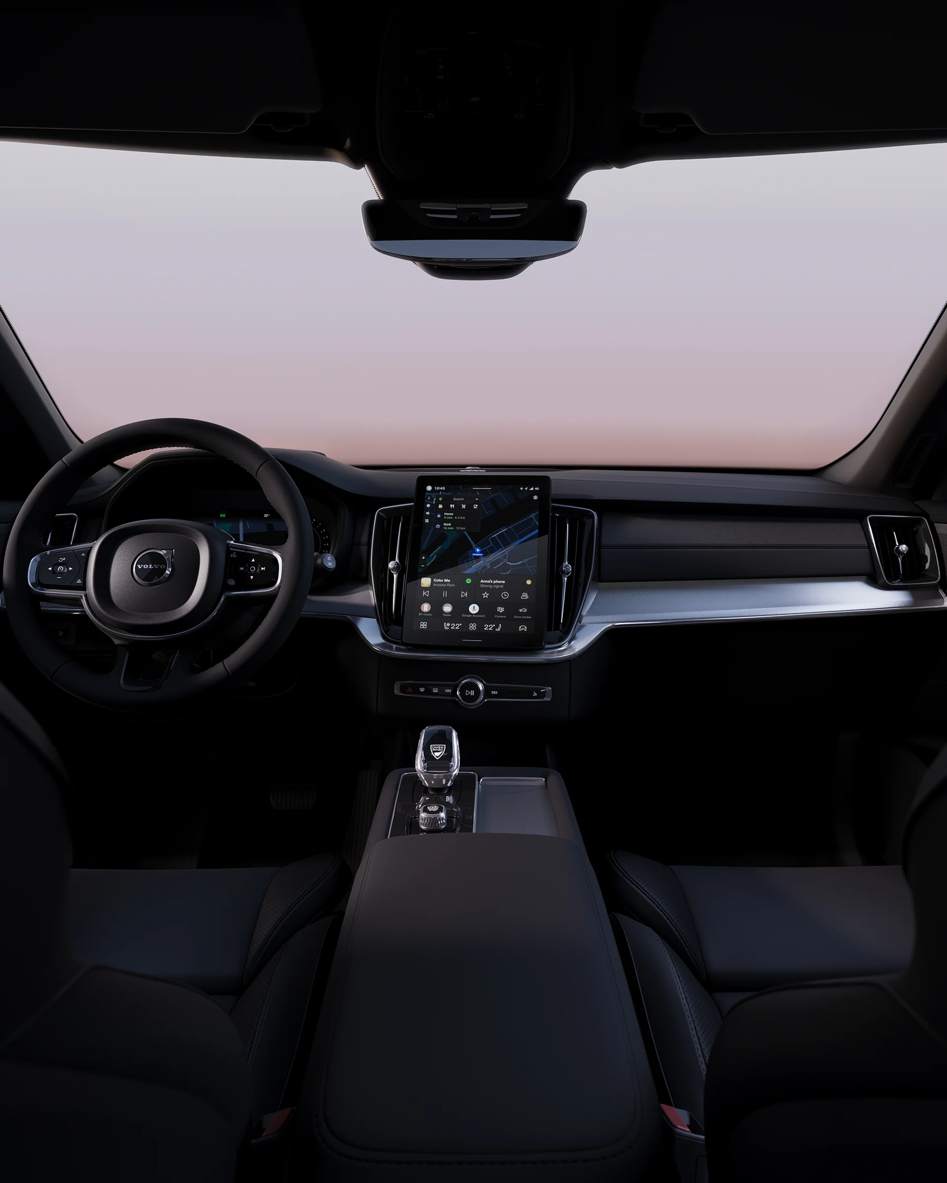 Салон мягкого гибрида Volvo XC90 Чёрная серия